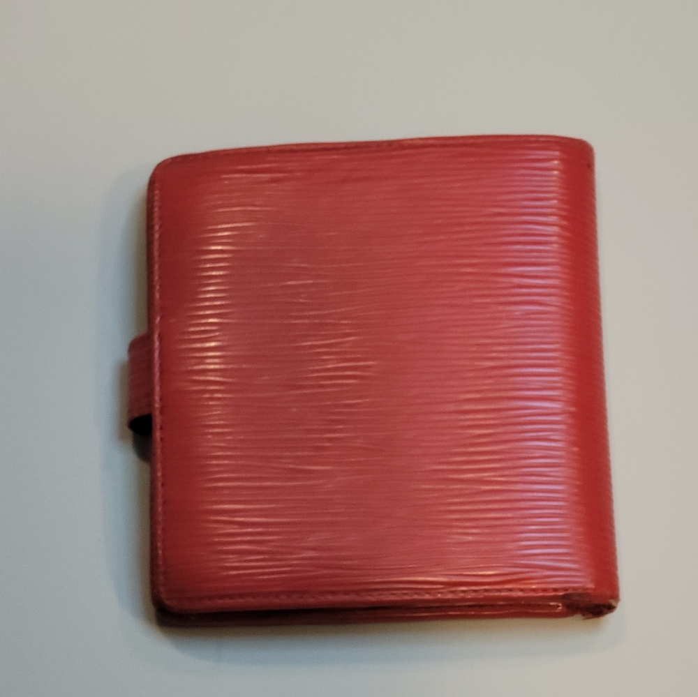 Louis Vuitton Red Epi Compact Wallet - Picture 2 of 9